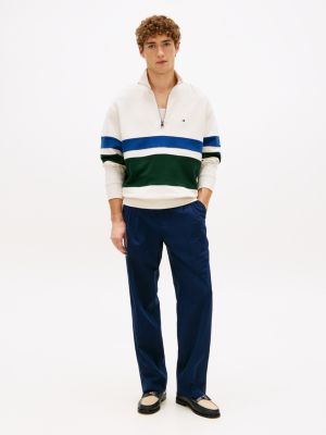 Мужские худи Tommy Hilfiger Block Stripe Quarter-Zip Sweatshirt — фото 3