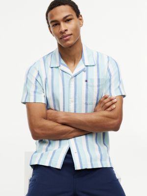 Мужские рубашки Tommy Hilfiger Regular Fit Twill Camp Shirt — фото 3