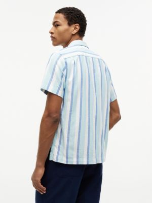 Мужские рубашки Tommy Hilfiger Regular Fit Twill Camp Shirt — фото 4