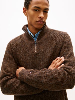 Fisherman Knit Quarter-Zip Sweater | Tommy Hilfiger USA