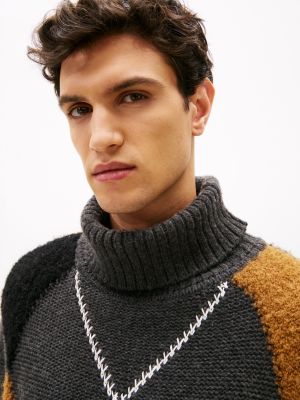 Argyle Wool-Blend Turtleneck Sweater | Tommy Hilfiger