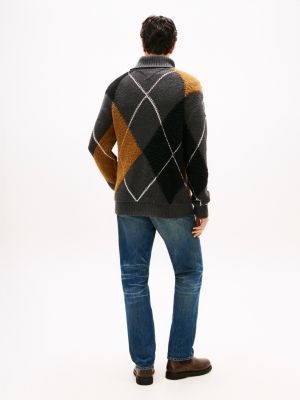 Argyle Wool-Blend Turtleneck Sweater | Tommy Hilfiger