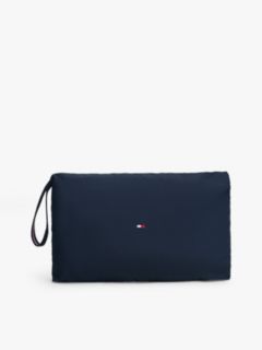 Water-Repellent Packable Hooded Jacket — Navy 7