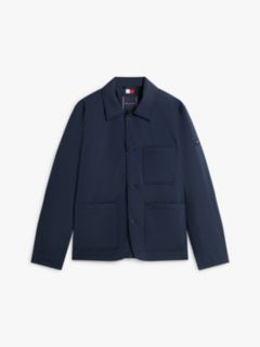 Water-Repellent Packable Chore Jacket — Navy 6