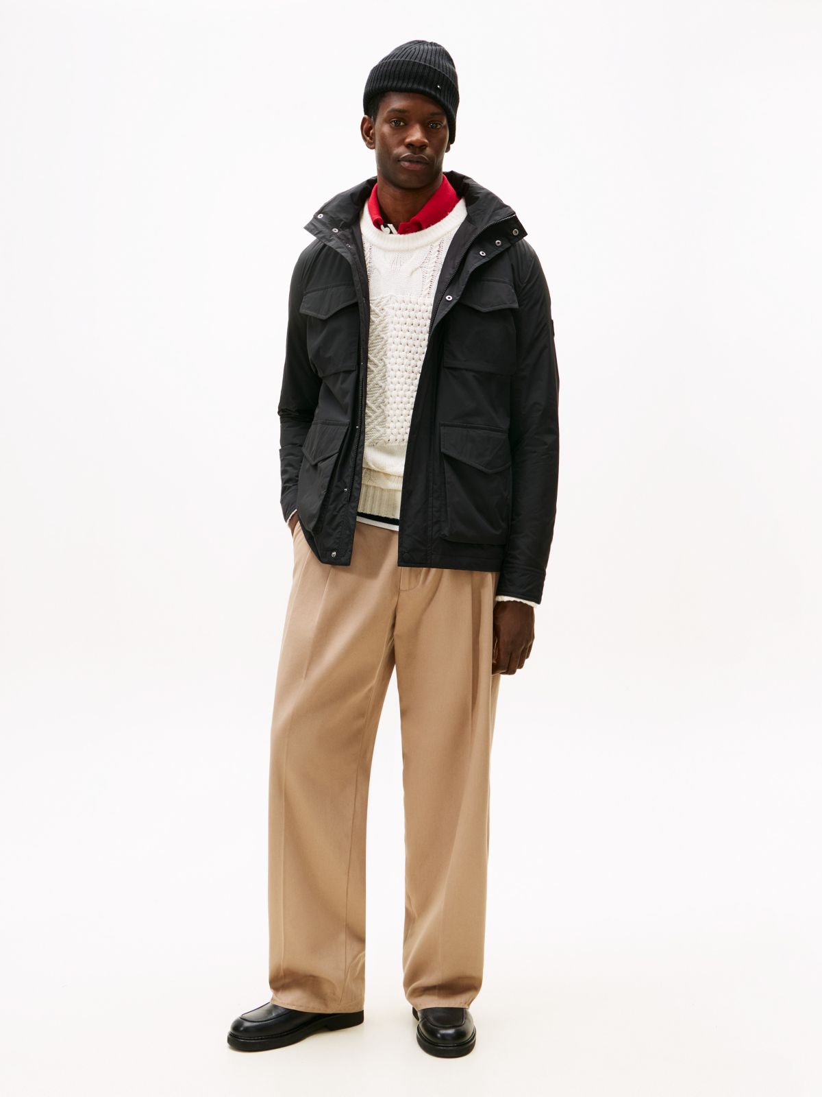 Water-Repellent Packable Field Jacket — Black