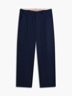Cotton-Linen Blend Utility Chino — Navy 5