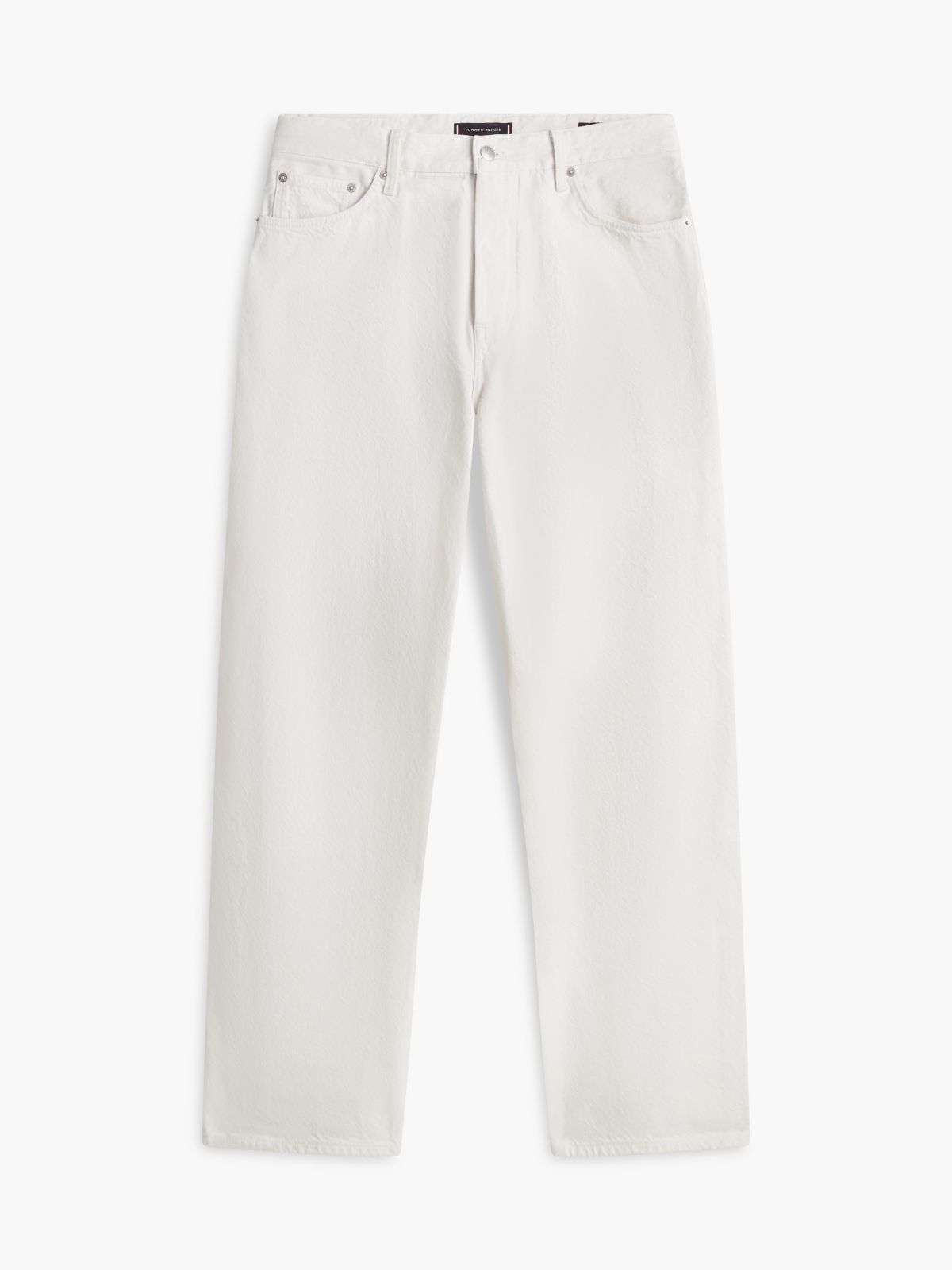 Garment-Dyed Loose Jean — White