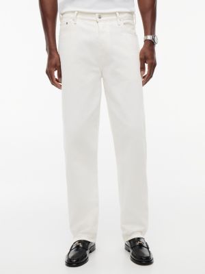 Garment-Dyed Loose Fit Jean, White