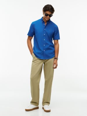 Мужские рубашки Tommy Hilfiger Regular Fit Short-Sleeve Shirt — фото 2