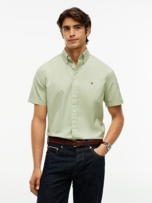 Regular Fit Short-Sleeve Shirt, Earth Sage