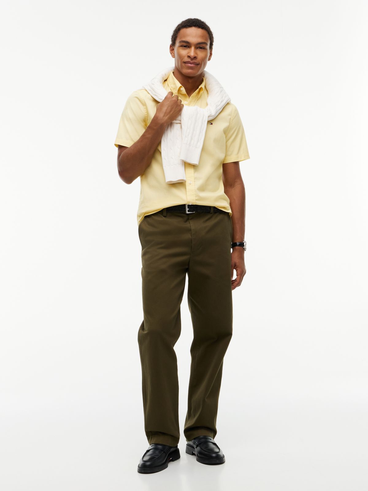 Regular Fit Short-Sleeve Shirt — Light Daffodil