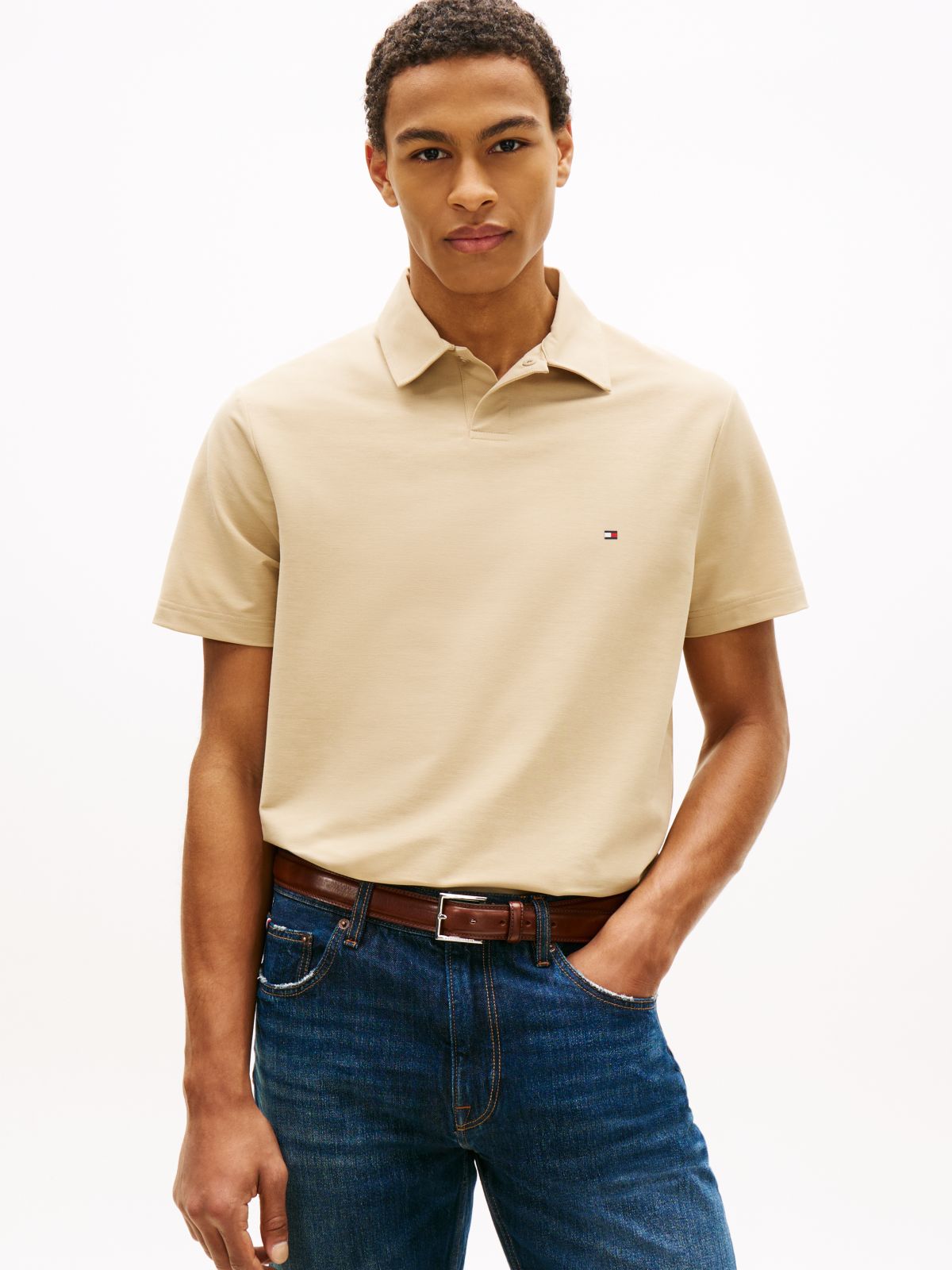 TH Performance Lightweight Polo — Sandalwood