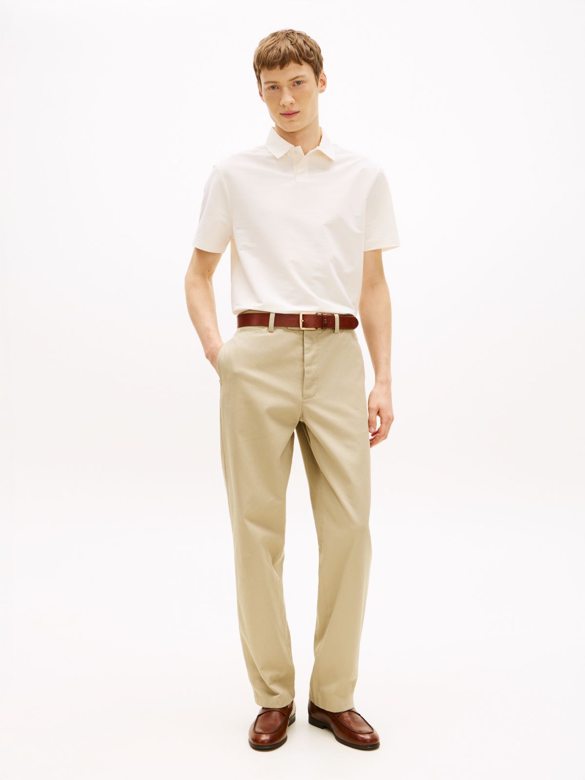 TH Performance Lightweight Polo — Ivory Petal