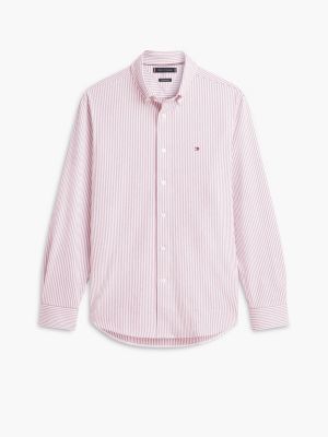 Мужские рубашки Tommy Hilfiger TH Performance Striped Oxford Shirt — фото 5