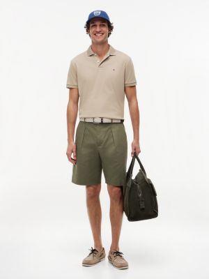 Мужские брюки Tommy Hilfiger Relaxed Cotton-Linen Blend Chino Short — фото 2
