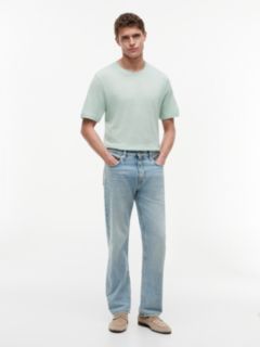 New York Label Cotton-Linen T-Shirt — Crushed Mint 2