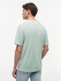New York Label Cotton-Linen T-Shirt — Crushed Mint 4