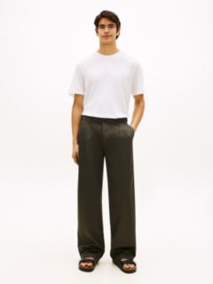 New York Label Cotton-Linen T-Shirt — White 3