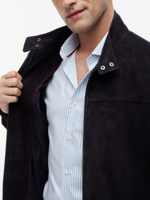 Мужские куртки Tommy Hilfiger Relaxed Suede Moto Jacket — фото 4
