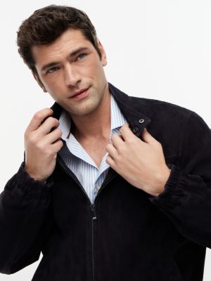 Мужские куртки Tommy Hilfiger Relaxed Suede Moto Jacket — фото 5