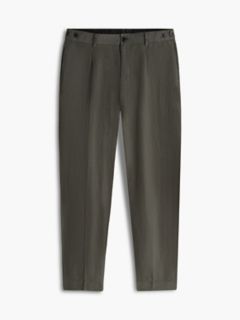 Garment-Dyed Linen Tapered Pant — Platinum Olive 5