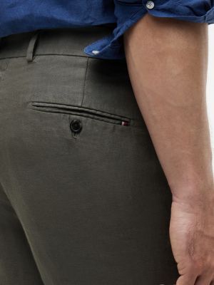 Мужские брюки Tommy Hilfiger Garment-Dyed Linen Tapered Pant — фото 3