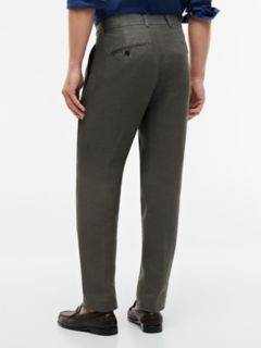 Garment-Dyed Linen Tapered Pant — Platinum Olive 4