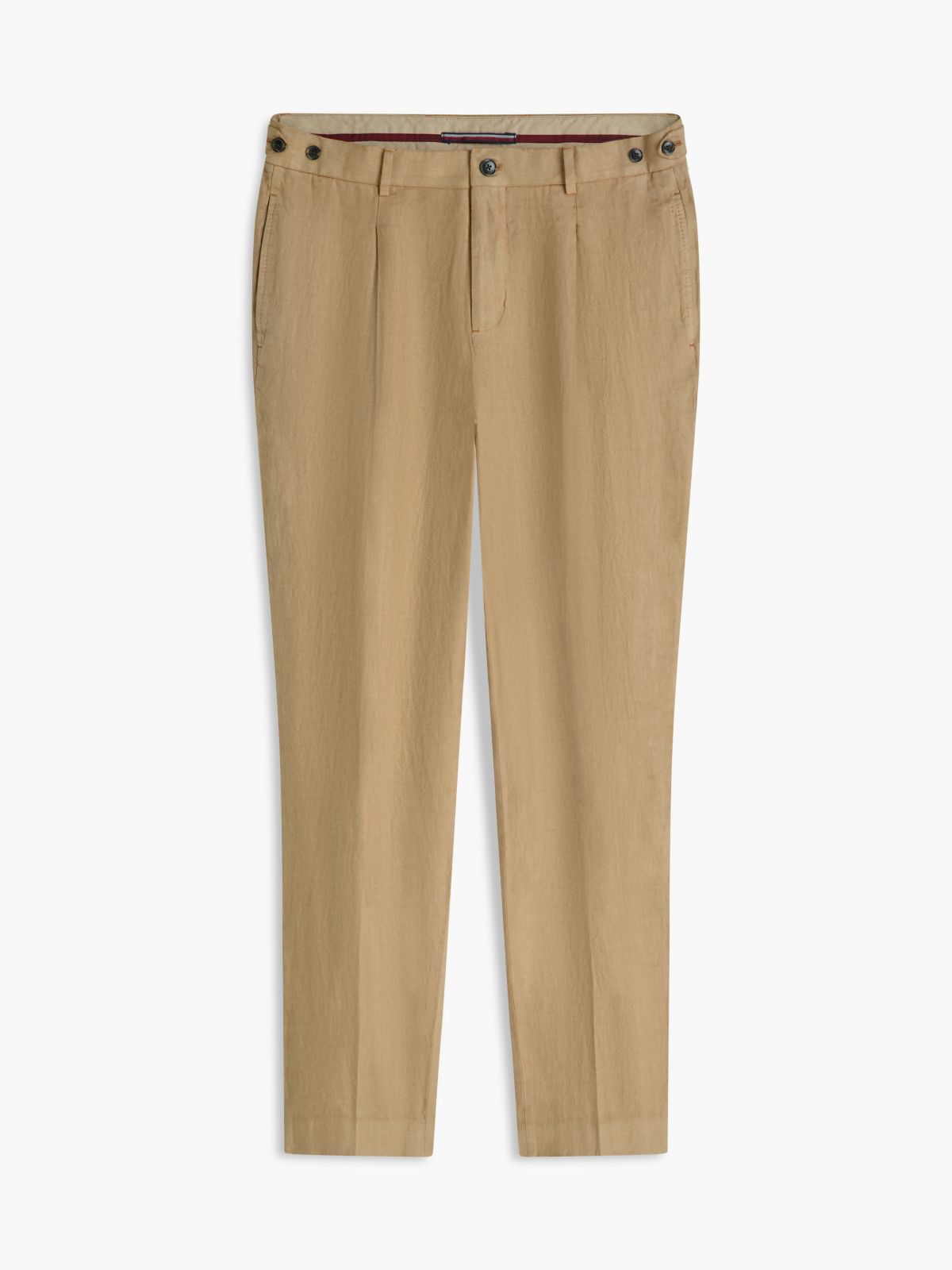 Garment-Dyed Linen Tapered Pant — Sandalwood