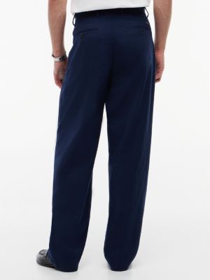Мужские брюки Tommy Hilfiger Relaxed Light Wool-Blend Seersucker Pant — фото 4