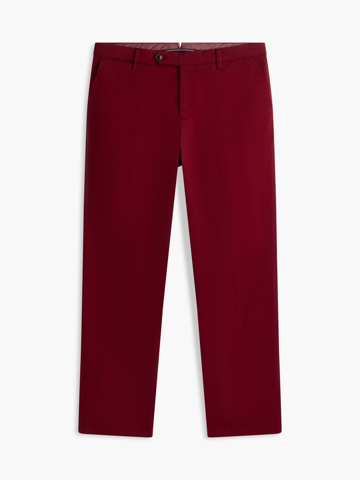 New York Label Garment-Dyed Flex Chino — Magma Red