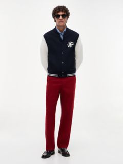 New York Label Garment-Dyed Flex Chino — Magma Red 2