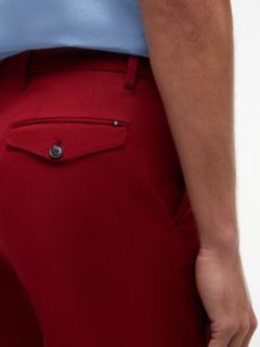 New York Label Garment-Dyed Flex Chino — Magma Red 3