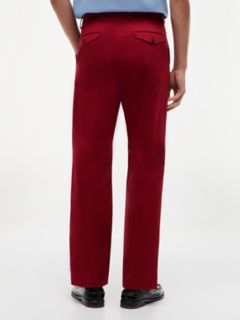New York Label Garment-Dyed Flex Chino — Magma Red 4