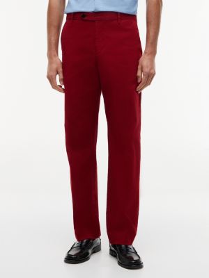 New York Label Garment-Dyed Flex Chino, Magma Red