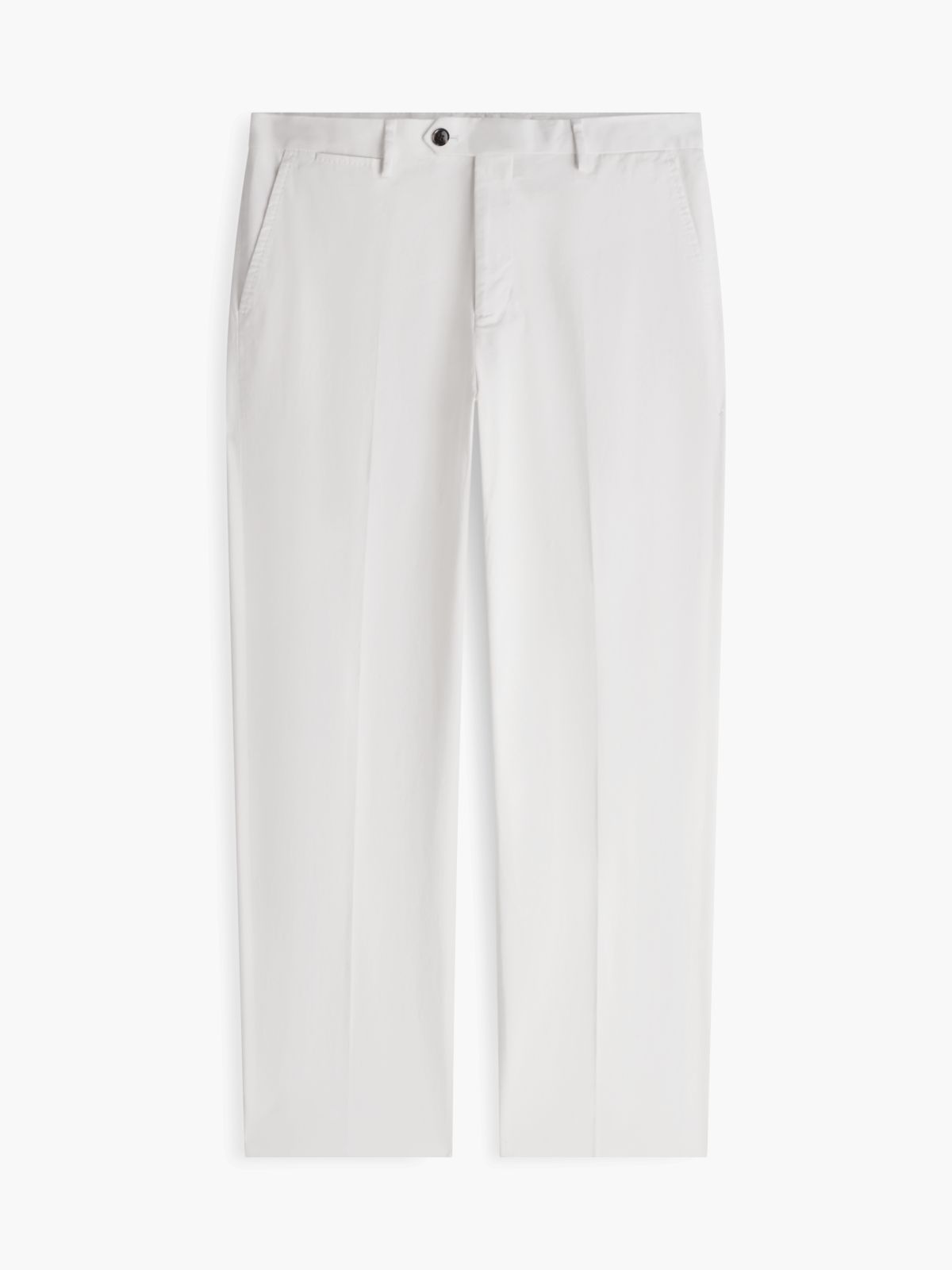 New York Label Garment-Dyed Flex Chino — White