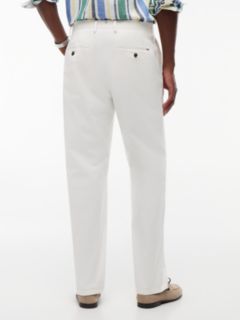 New York Label Garment-Dyed Flex Chino — White 4