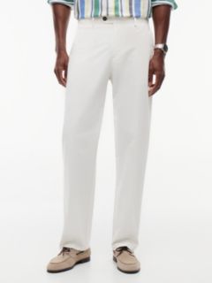 New York Label Garment-Dyed Flex Chino — White 1