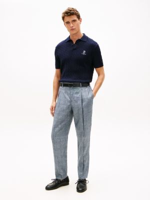 Мужские брюки Tommy Hilfiger New York Label Glen Plaid Linen Pant — фото 2