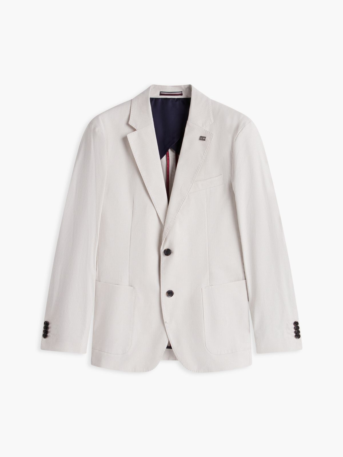 Regular Fit Dobby Blazer — Sandalwood
