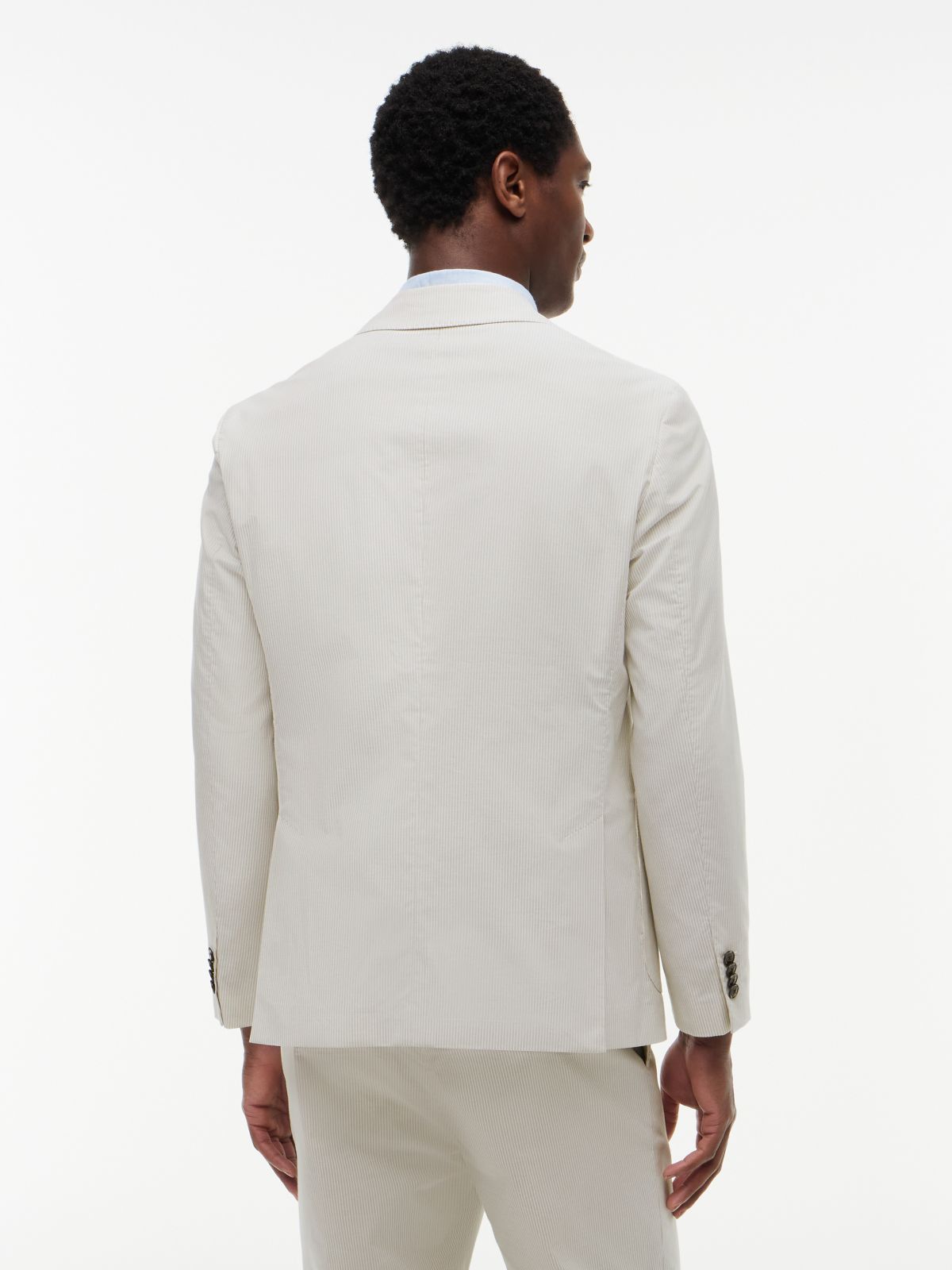 Regular Fit Dobby Blazer — Sandalwood