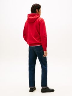 Embroidered Flag Logo Flex Fleece Hoodie — Medium Red 4