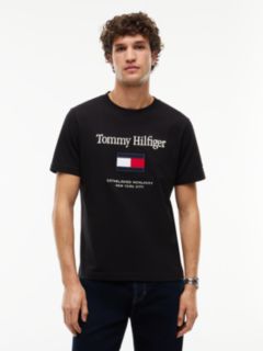 Embroidered Flag Logo T-Shirt — Black 1