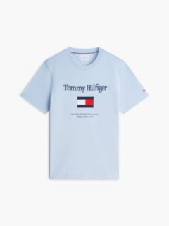 Embroidered Flag Logo T-Shirt — Sky Blue 5