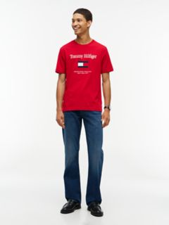 Embroidered Flag Logo T-Shirt — Medium Red 2