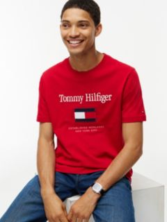 Embroidered Flag Logo T-Shirt — Medium Red 3