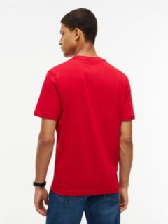 Embroidered Flag Logo T-Shirt — Medium Red 4