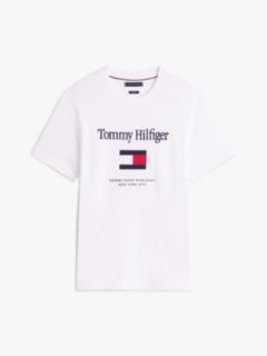 Embroidered Flag Logo T-Shirt — White 5