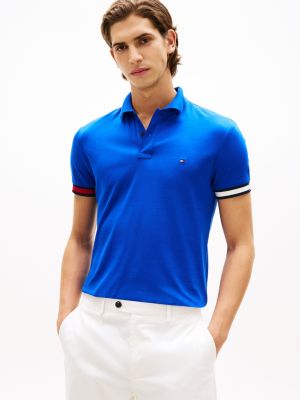 Slim Fit Smooth Cotton Interlock Polo, Regal Blue