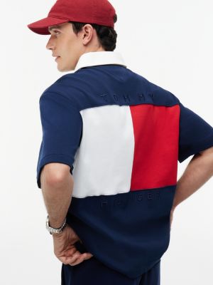 Мужские свитеры Tommy Hilfiger Relaxed Fit Back Flag Logo Polo — фото 3