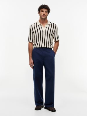 Мужские свитеры Tommy Hilfiger Classic Fit Stripe Open-Knit Polo — фото 2